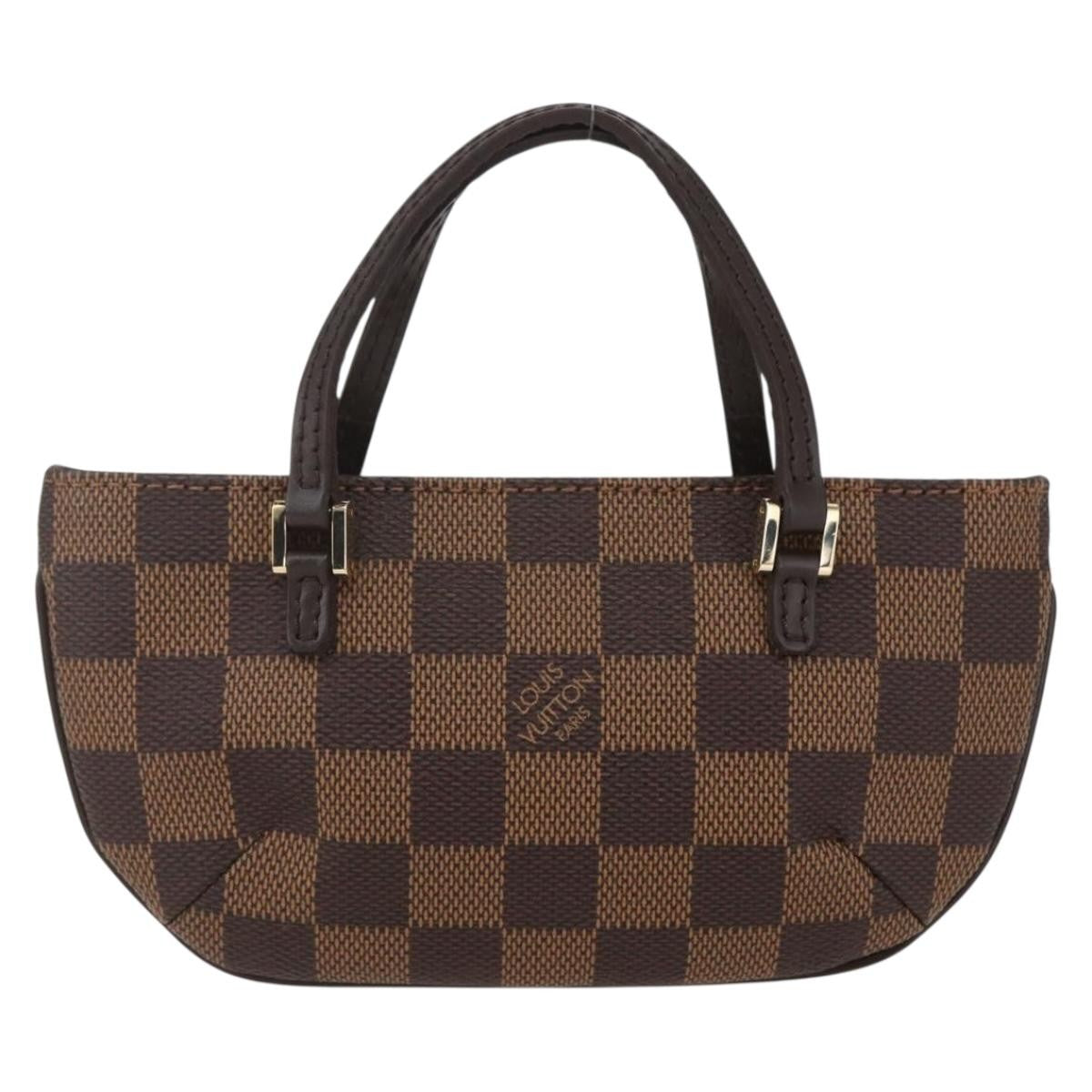 Louis Vuitton Manosque Pochette Damier, BROWN, CANVAS, Clutche & pouche