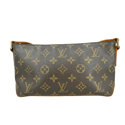 Louis Vuitton Trotteur Handbag Monogram Canvas, Brown, Canvas, Shoulder Bag