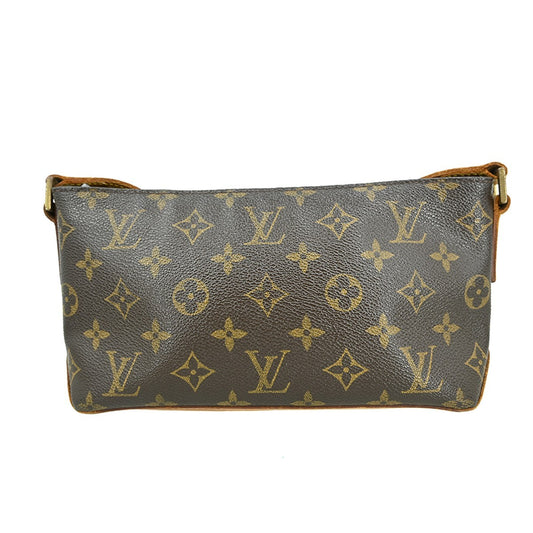 Louis Vuitton Trotteur Handbag Monogram Canvas, Brown, Canvas, Shoulder Bag