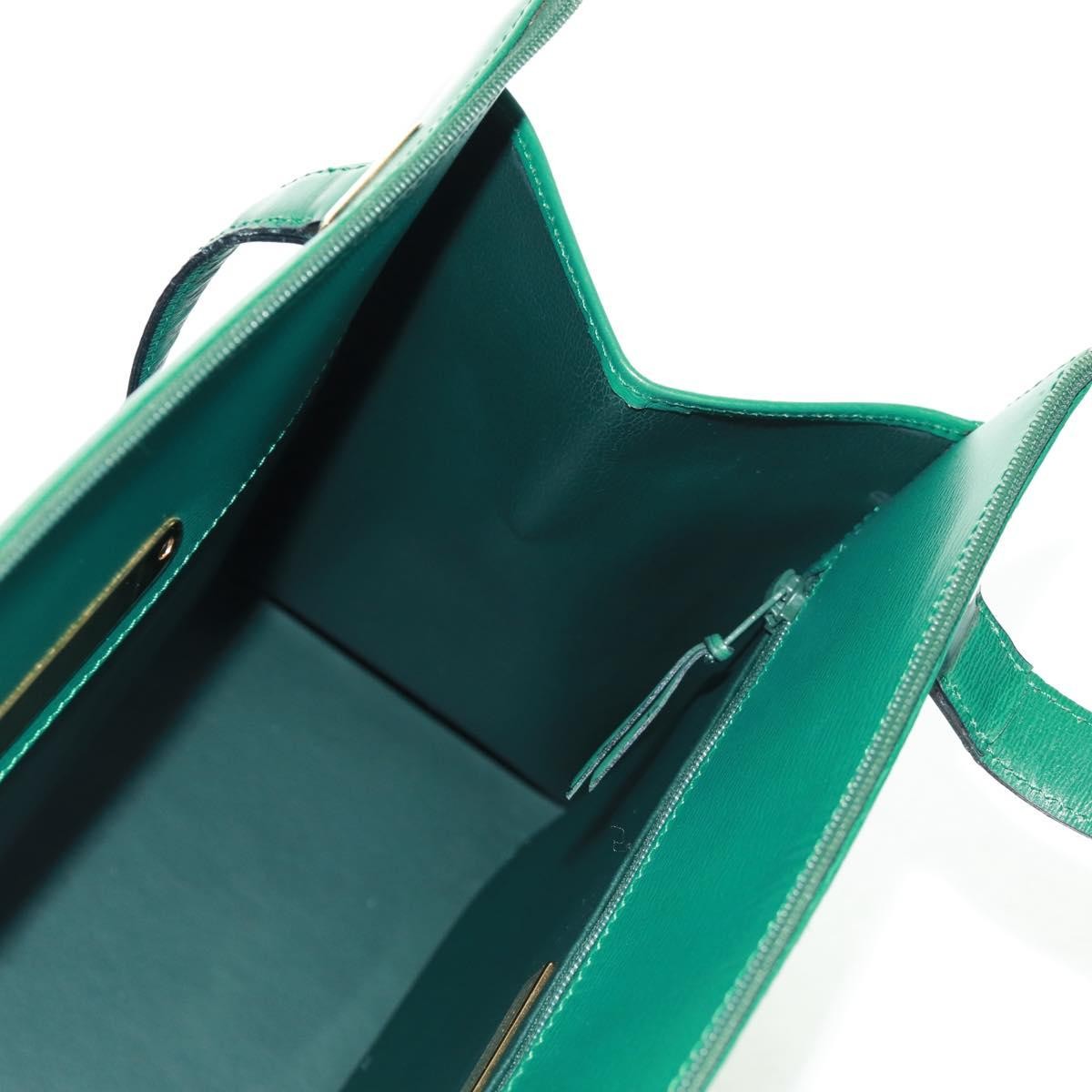 Christian Dior Vintage Handbag Leather, GREEN, LEATHER, Handbag
