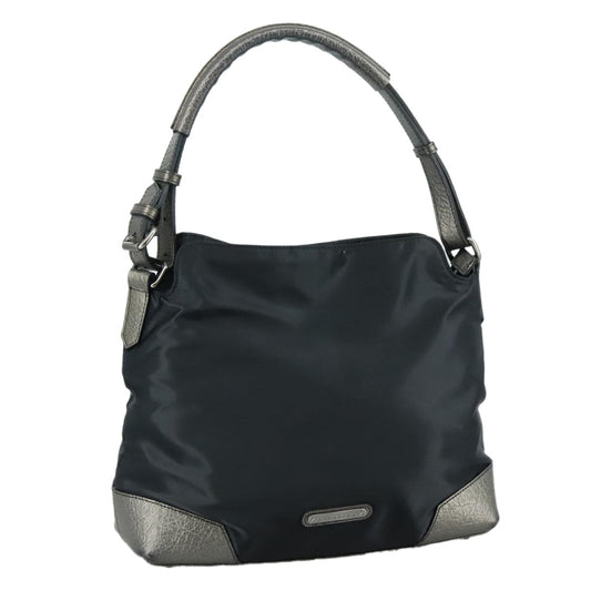 Burberry Vintage Shoulder Bag Nylon, BLACK, NYLON, Shoulder bag