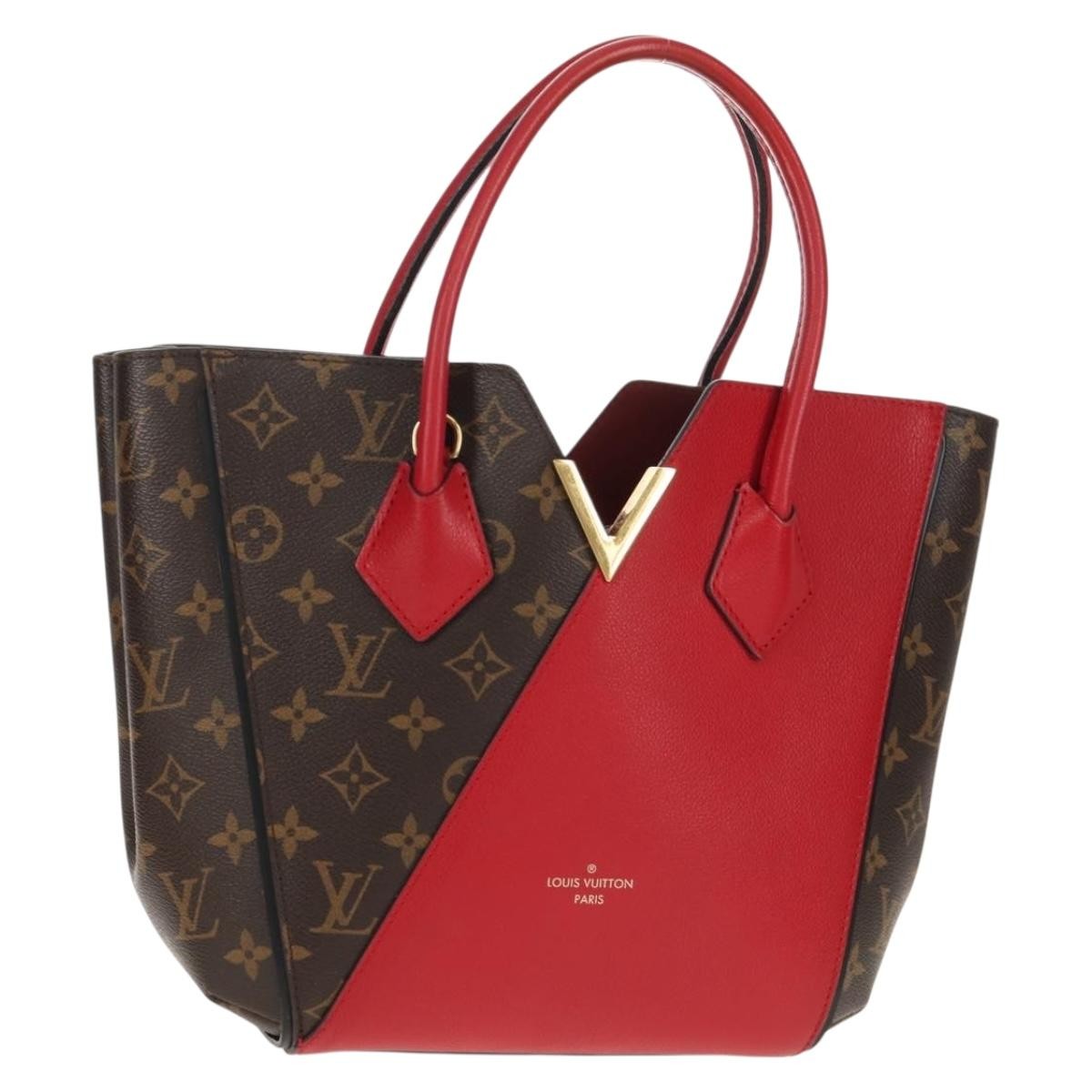 Louis Vuitton Kimono Handbag Monogram Canvas and Leather, Red, Canvas, Handbag
