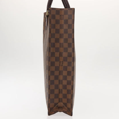 Louis Vuitton Sac Plat Bag Damier, BROWN, CANVAS, Handbag
