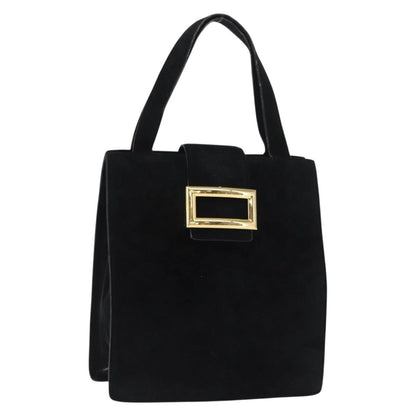 Prada Vintage Handbag Suede, BLACK, SUEDE, Handbag