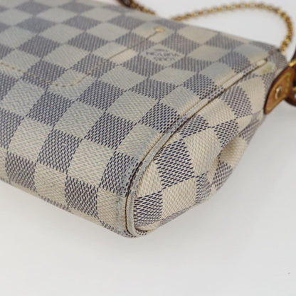 Louis Vuitton Favorite Handbag Damier, WHITE, CANVAS, Clutche & pouche