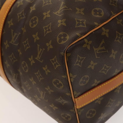 Louis Vuitton Keepall Bag Monogram Canvas, BROWN, CANVAS, Travel bag