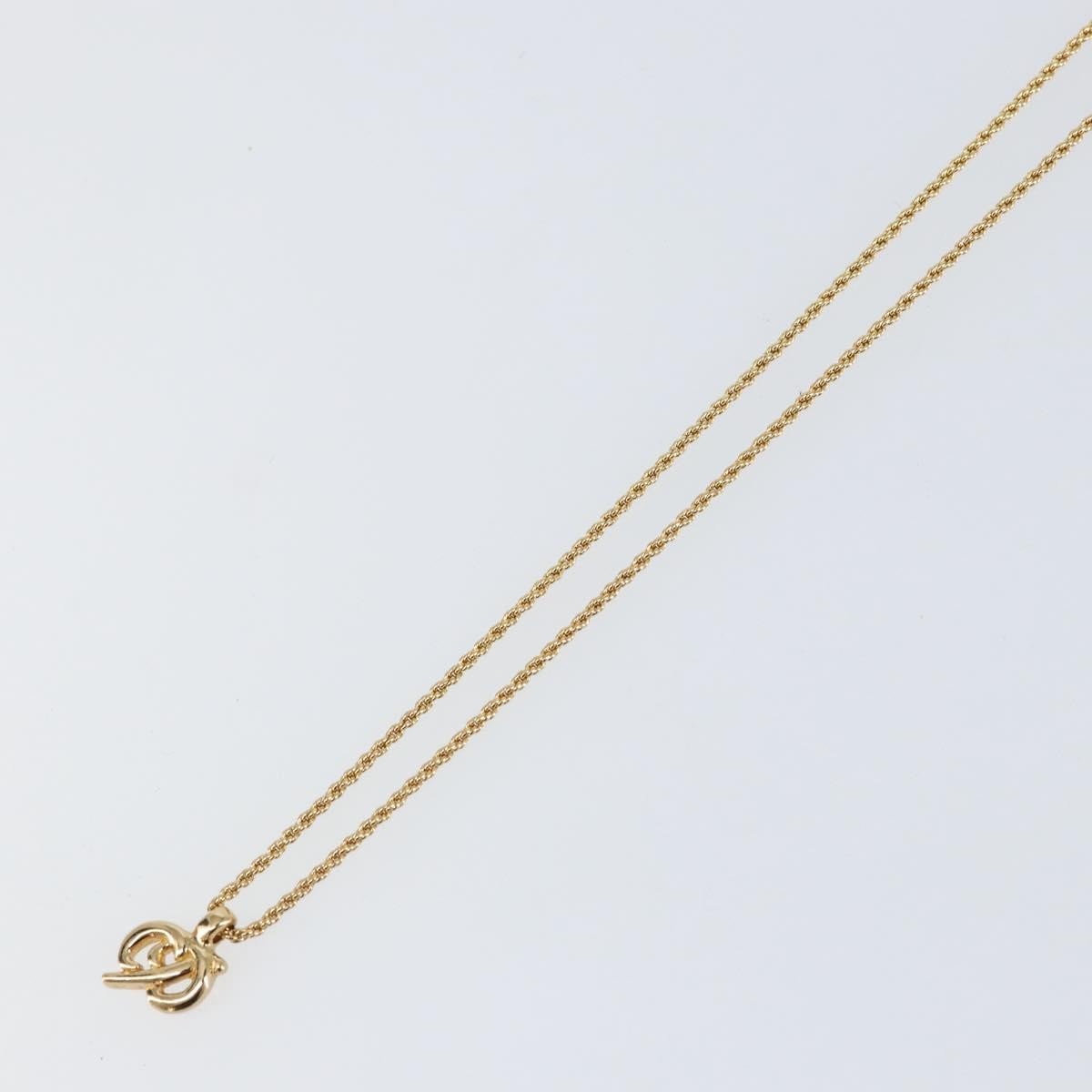 Christian Dior CD Logo necklace Metal, GOLD, METAL, Necklace