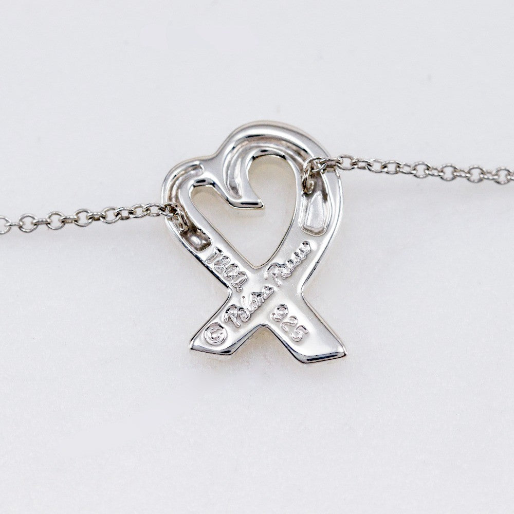 Tiffany & Co. Paloma Picasso Loving Heart Pendant Necklace Silver 925, SILVER, SILVER, Necklace