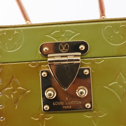 Louis Vuitton Bleecker Box Bag Monogram Vernis, Green, Patent Leather, Clutch