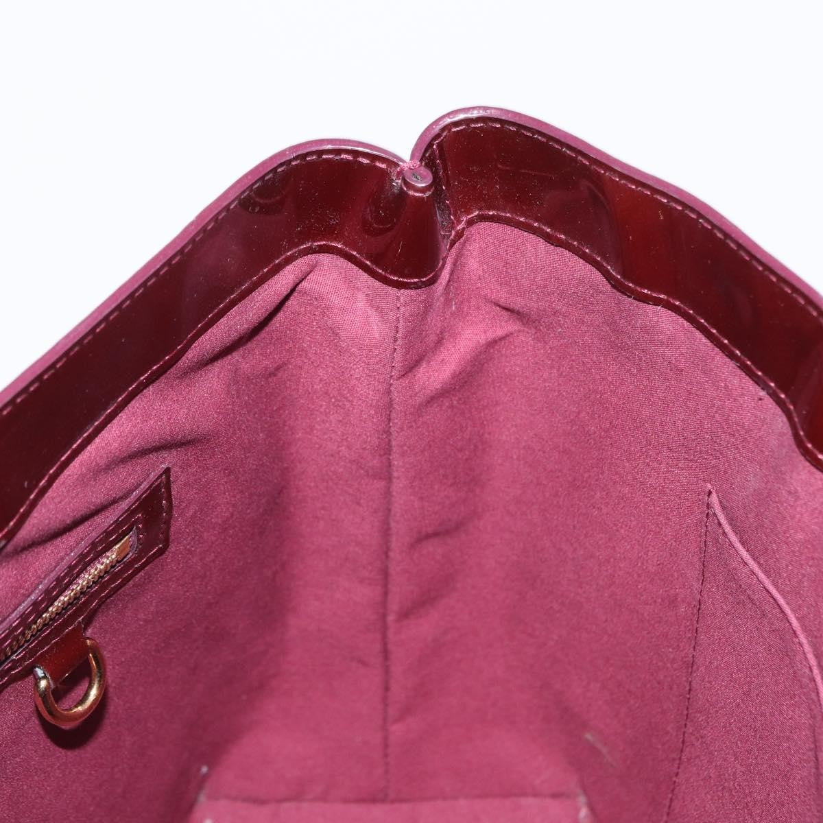 Louis Vuitton Wilshire Handbag Monogram Vernis, RED, PATENT_LEATHER, Tote bag