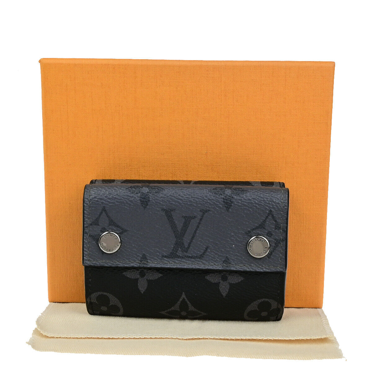 Louis Vuitton Discovery Wallet Reverse Monogram Eclipse Canvas, BLACK, CANVAS, Wallets