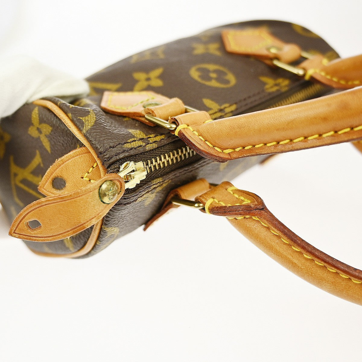 Louis Vuitton Speedy Mini HL Handbag Monogram Canvas, BROWN, CANVAS, Handbag