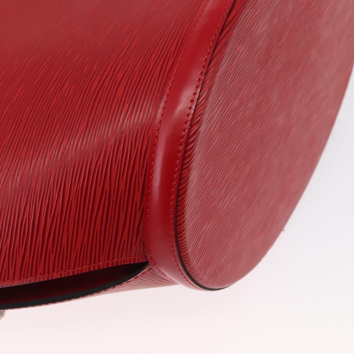 Louis Vuitton Saint Jacques Handbag Epi Leather, RED, LEATHER, Shoulder bag