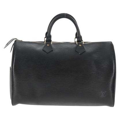 Louis Vuitton Speedy Handbag Epi Leather, BLACK, LEATHER, Handbag
