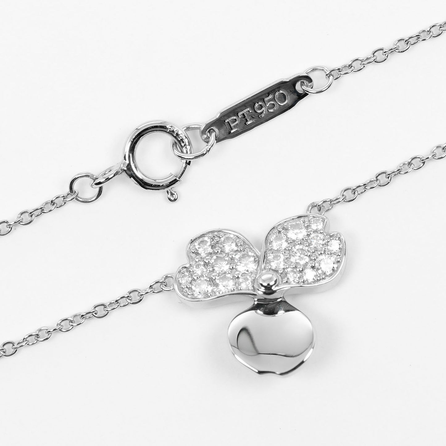 Tiffany & Co. Paper Flowers Pendant Necklace Platinum and Diamonds, SILVER, PLATINUM, Necklace