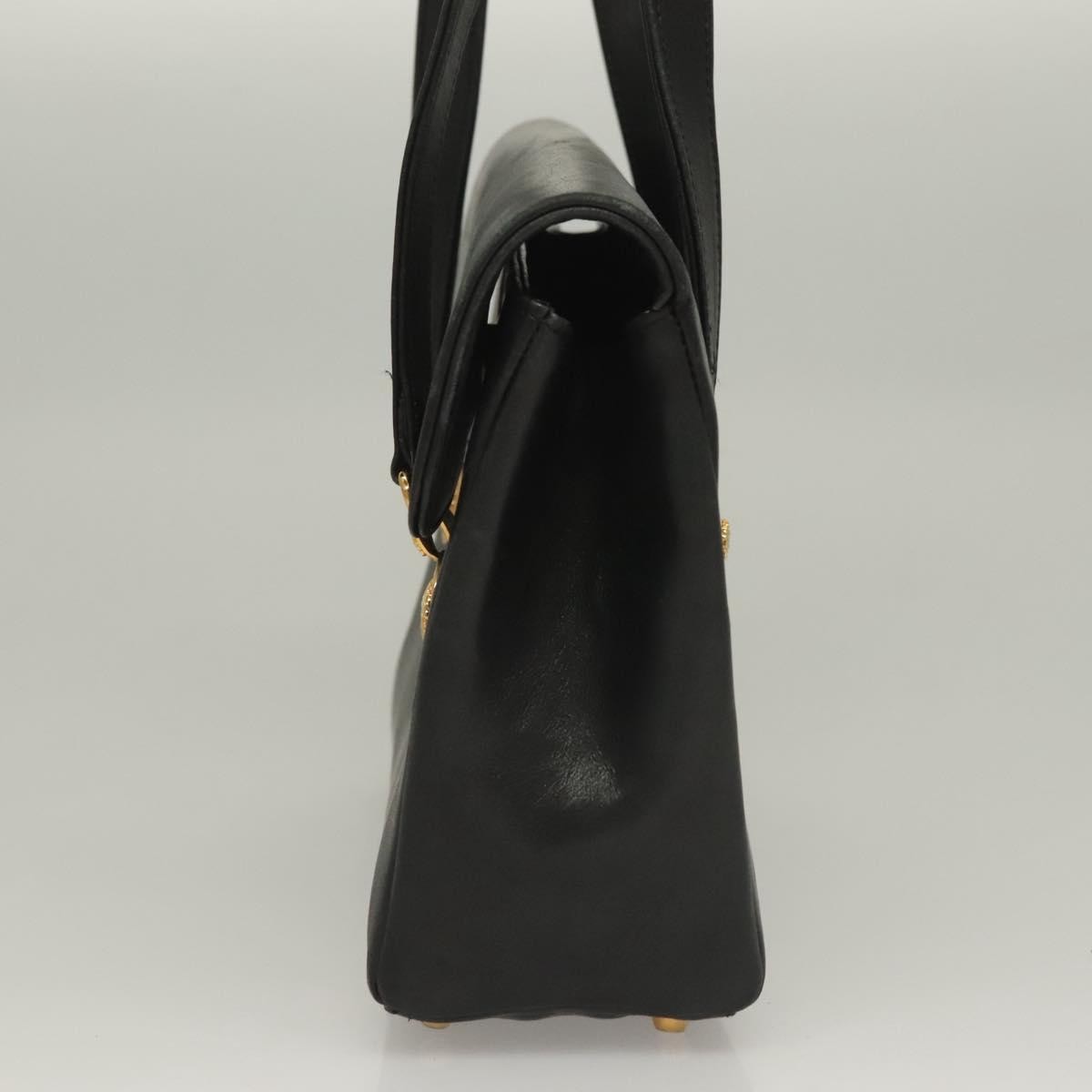 Versace Vintage Flap Shoulder Bag Leather, GOLD, LEATHER, Shoulder bag