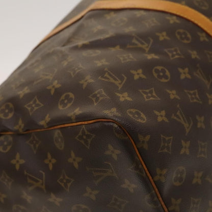 Louis Vuitton Keepall Bandouliere Bag Monogram Canvas, BROWN, CANVAS, Travel bag