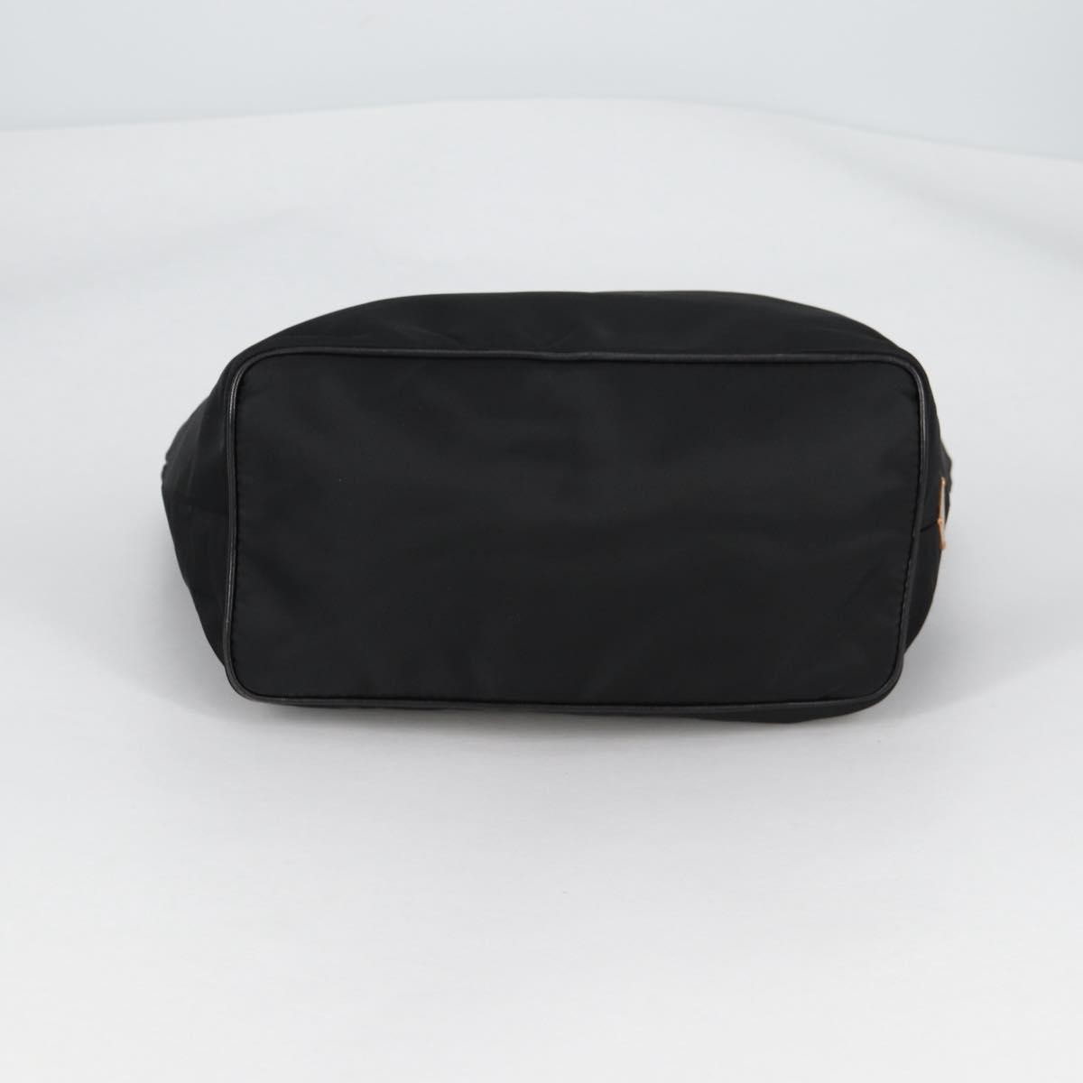 Prada Double Chain Hobo Nylon, BLACK, NYLON, Shoulder bag