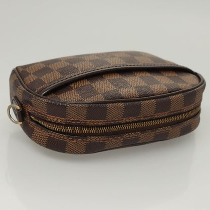 Louis Vuitton Ipanema Pochette Damier, BROWN, CANVAS, Clutche & pouche