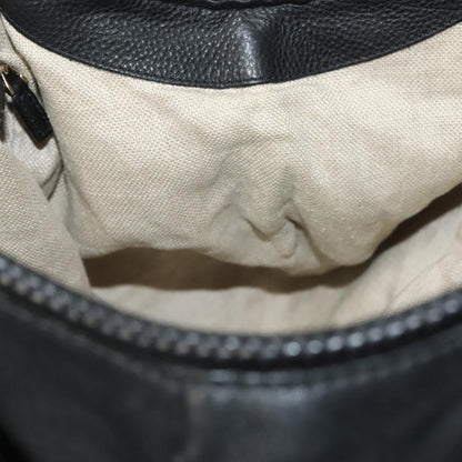 Gucci Marrakech Shoulder Bag Leather, BLACK, LEATHER, Tote bag