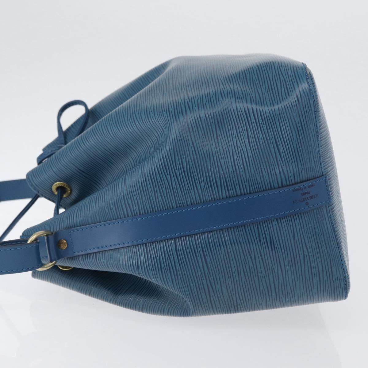 Louis Vuitton Petit Noe Handbag Epi Leather, BLUE, LEATHER, Shoulder bag