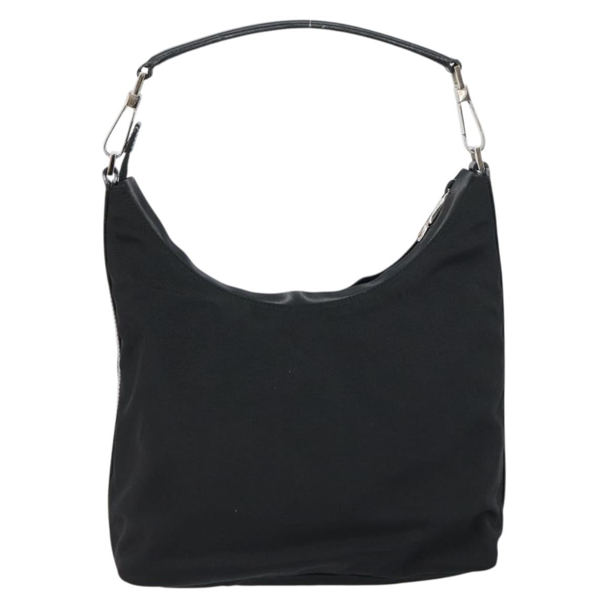 Gucci Zip Hobo Nylon, Black, Nylon, Shoulder Bag
