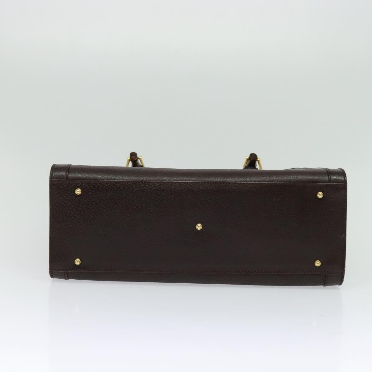 Gucci Bamboo Handle Tote Leather, BROWN, LEATHER, Tote bag