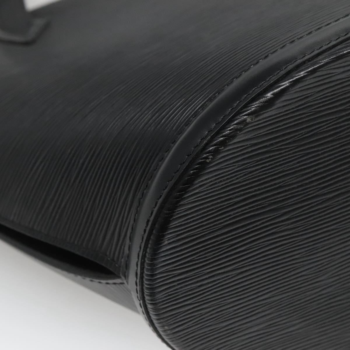 Louis Vuitton Saint Jacques Handbag Epi Leather, BLACK, LEATHER, Shoulder bag