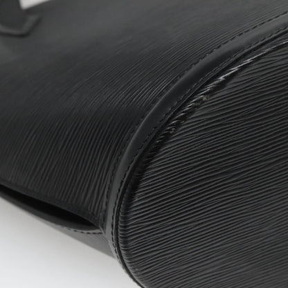 Louis Vuitton Saint Jacques Handbag Epi Leather, BLACK, LEATHER, Shoulder bag