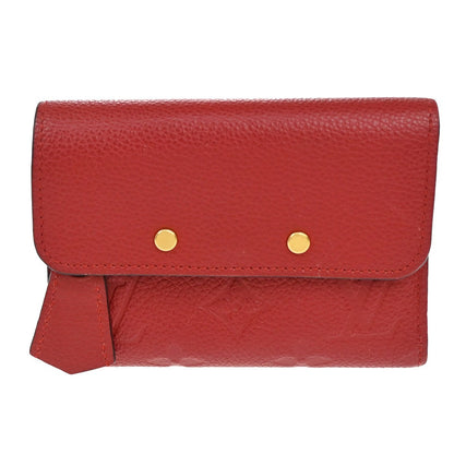Louis Vuitton Pont Neuf Wallet Monogram Empreinte Leather, Red, Leather, Wallet