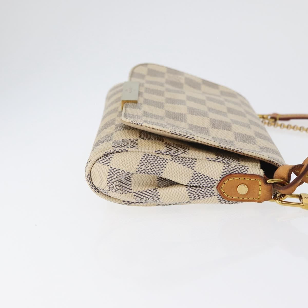 Louis Vuitton Favorite Handbag Damier, WHITE, CANVAS, Shoulder bag