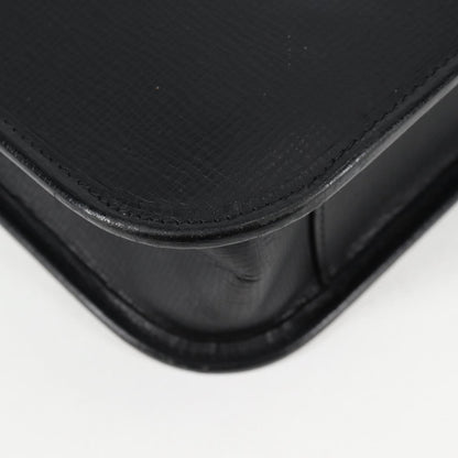 Burberry BUSINESS BAG BLACK LEATHER, BLACK, LEATHER, Briefcase