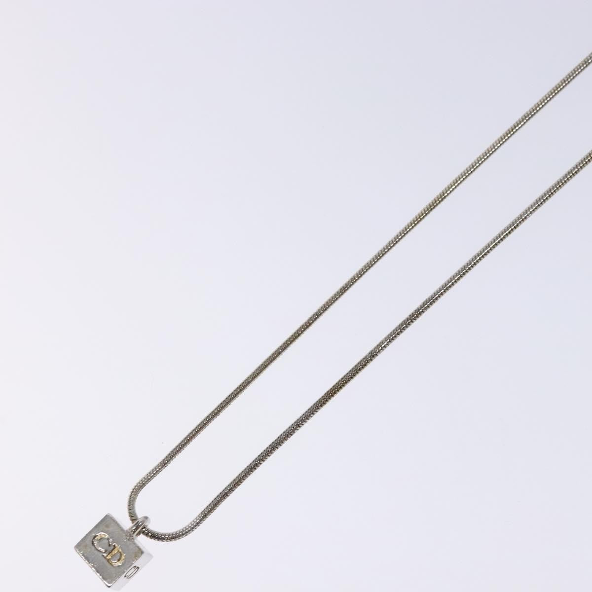 Christian Dior CD Logo necklace Metal, SILVER, METAL, Necklace