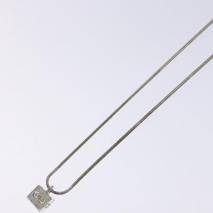 Christian Dior CD Logo necklace Metal, SILVER, METAL, Necklace