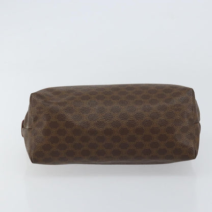 Celine Macadam Pochette Canvas and Leather, BROWN, CANVAS, Clutche & pouche