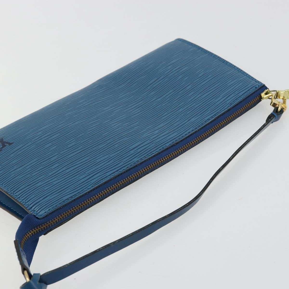 Louis Vuitton Pochette Accessoires Epi Leather, Blue, Leather, Clutch