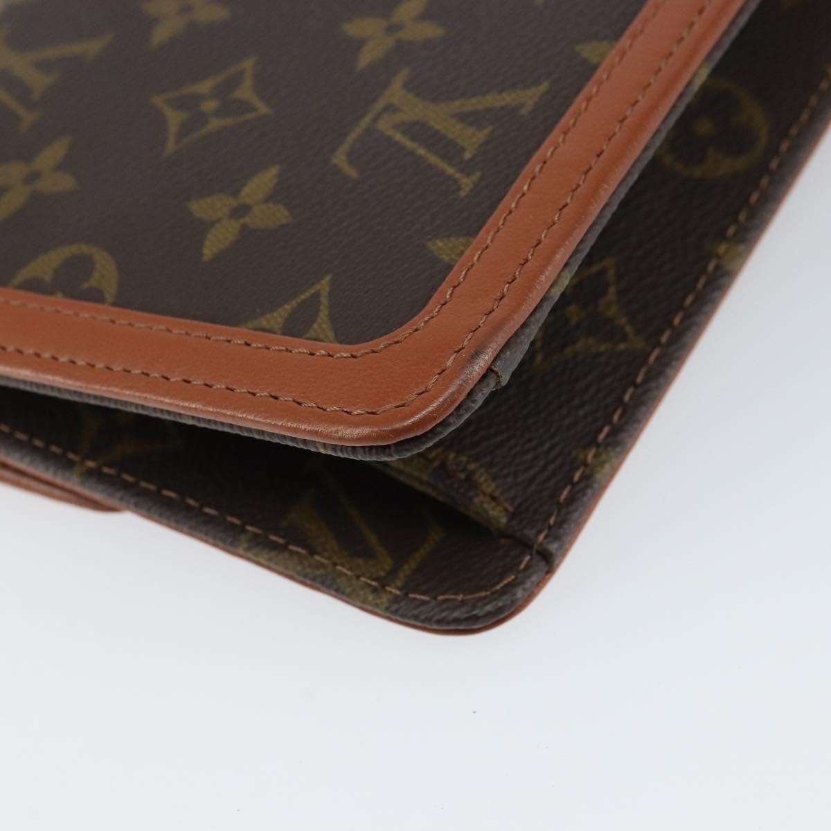 Louis Vuitton Dame Pochette Monogram Canvas, BROWN, CANVAS, Clutche & pouche