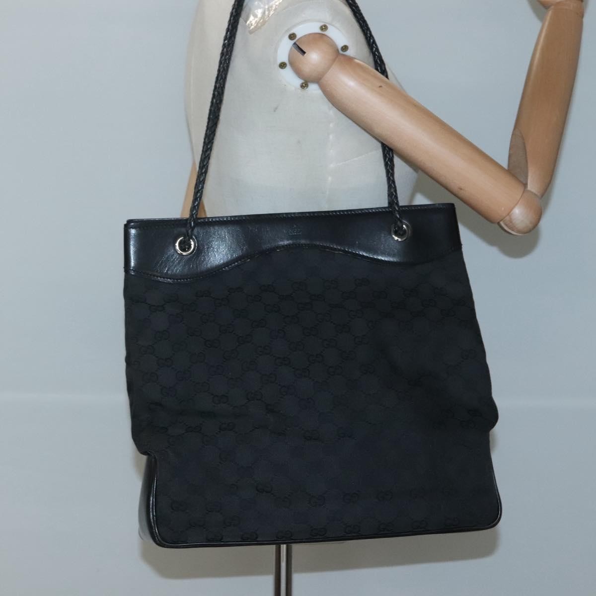 Gucci GG Canvas Bag Canvas, BLACK, CANVAS, Tote bag