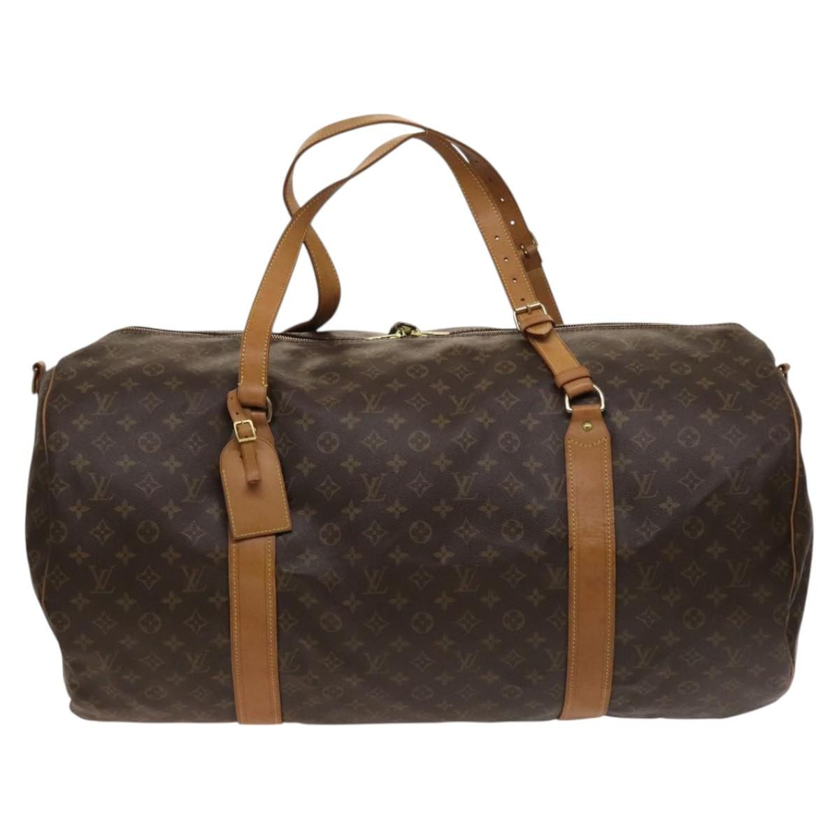 Louis Vuitton Sac Polochon Handbag Monogram Canvas, BROWN, CANVAS, Handbag