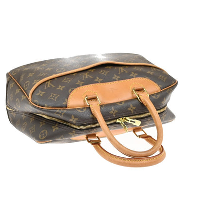 Louis Vuitton Deauville Handbag Monogram Canvas, BROWN, CANVAS, Handbag