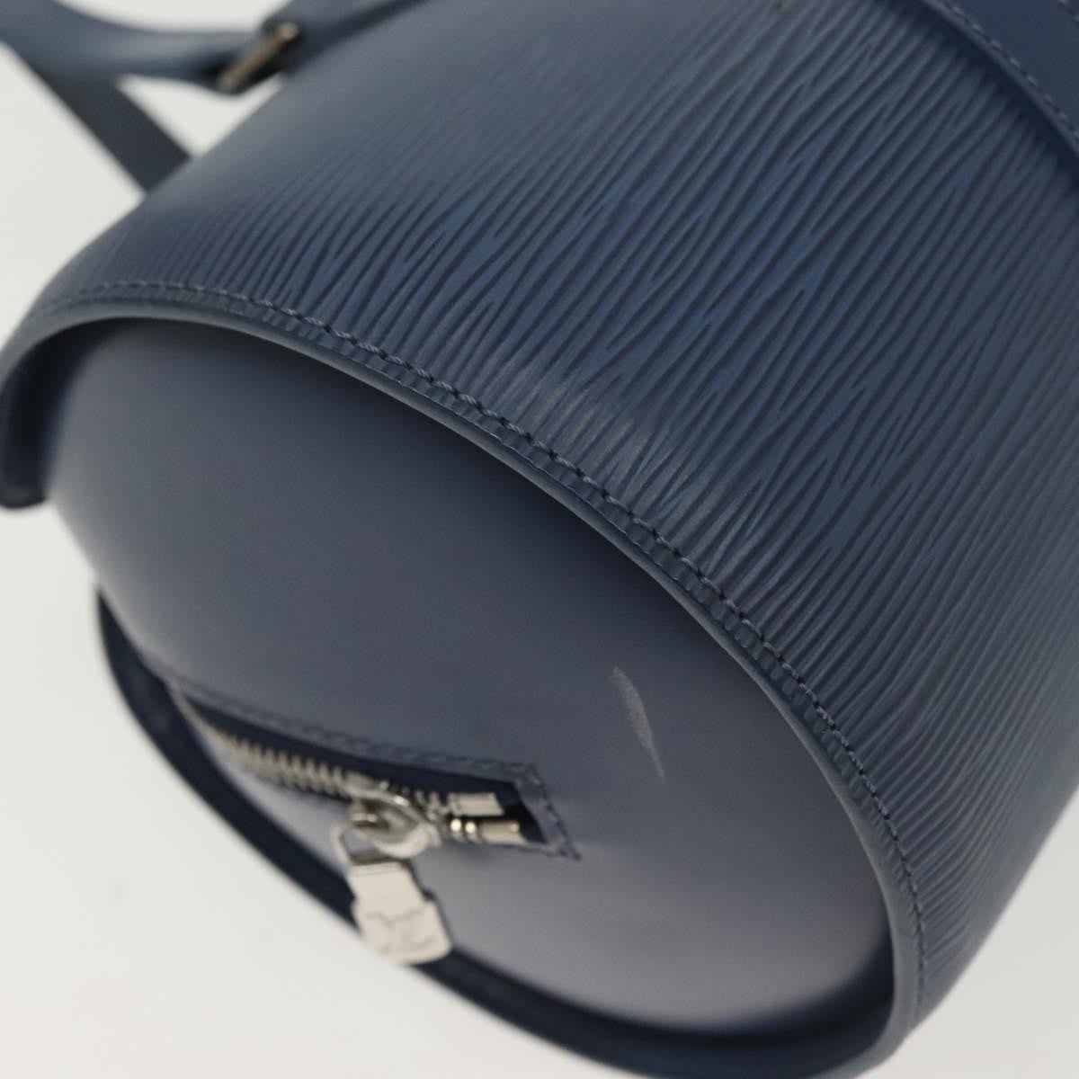 Louis Vuitton Soufflot Handbag Epi Leather, BLUE, LEATHER, Shoulder bag