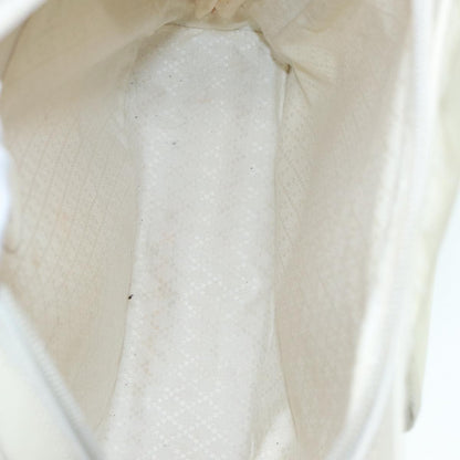 Gucci Vintage Bamboo Backpack Nylon and Patent Leather, WHITE, NYLON, Backpack