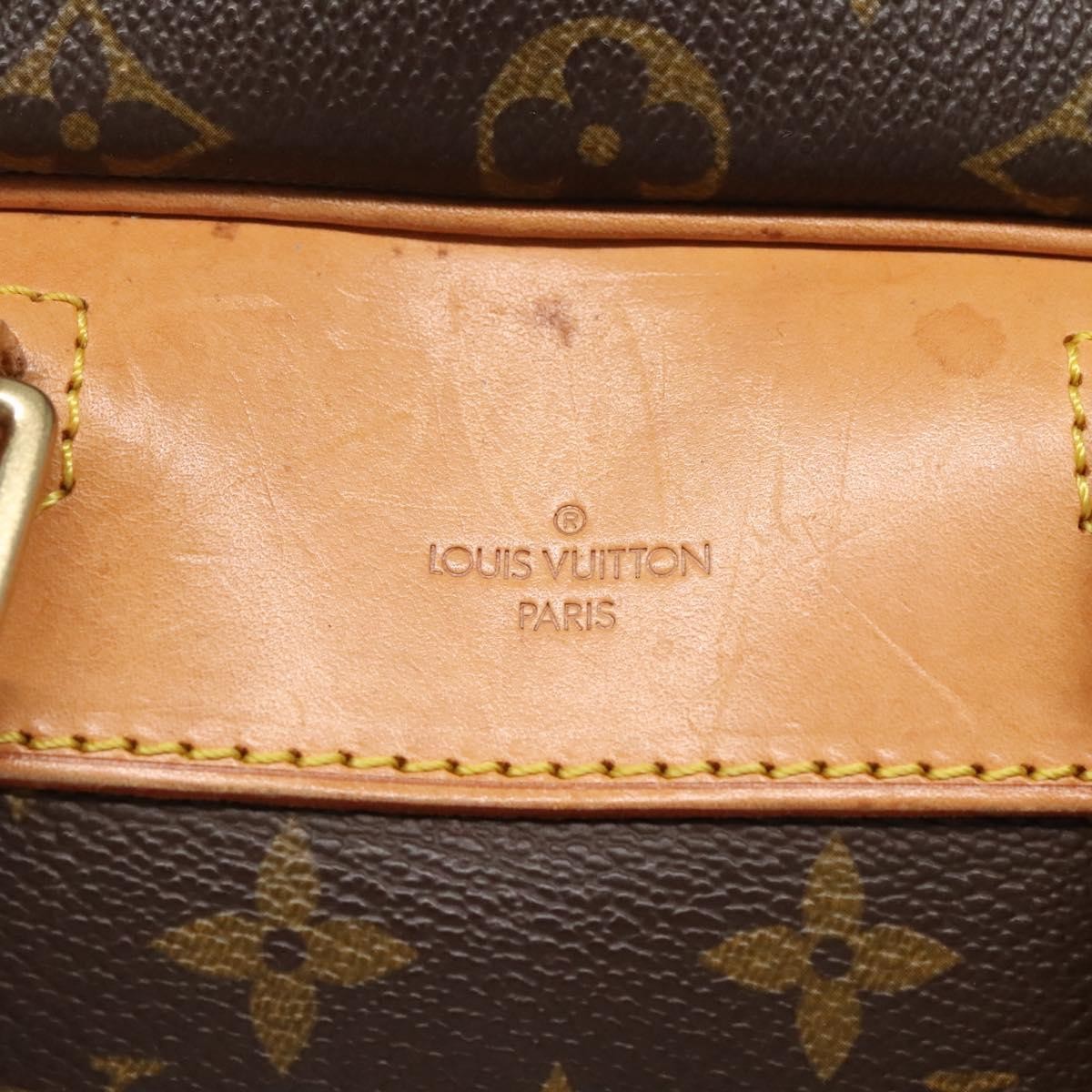 Louis Vuitton Deauville Handbag Monogram Canvas, BROWN, CANVAS, Handbag