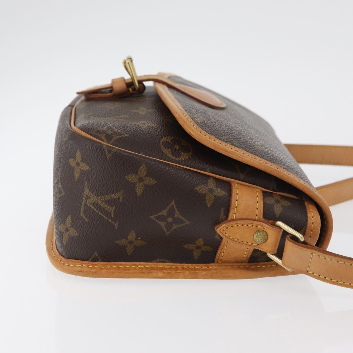 Louis Vuitton Sologne Handbag Monogram Canvas, Brown, Canvas, Shoulder Bag