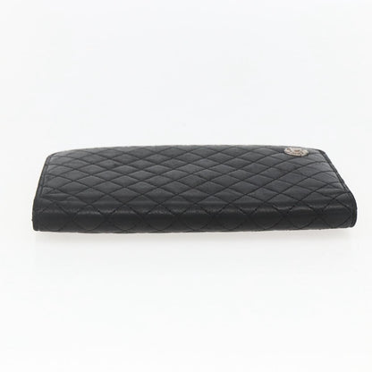Chanel Vintage CC Bifold Wallet Leather, BLACK, LEATHER, Wallets