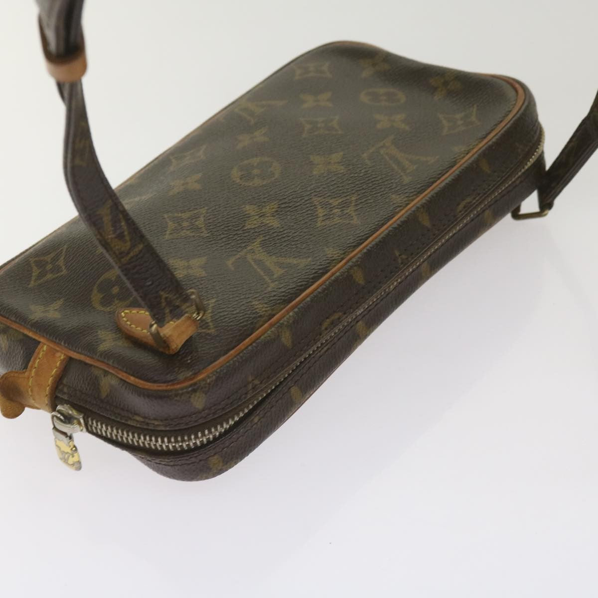 Louis Vuitton Pochette Marly Bandouliere Bag Monogram Canvas, BROWN, CANVAS, Crossbody bag