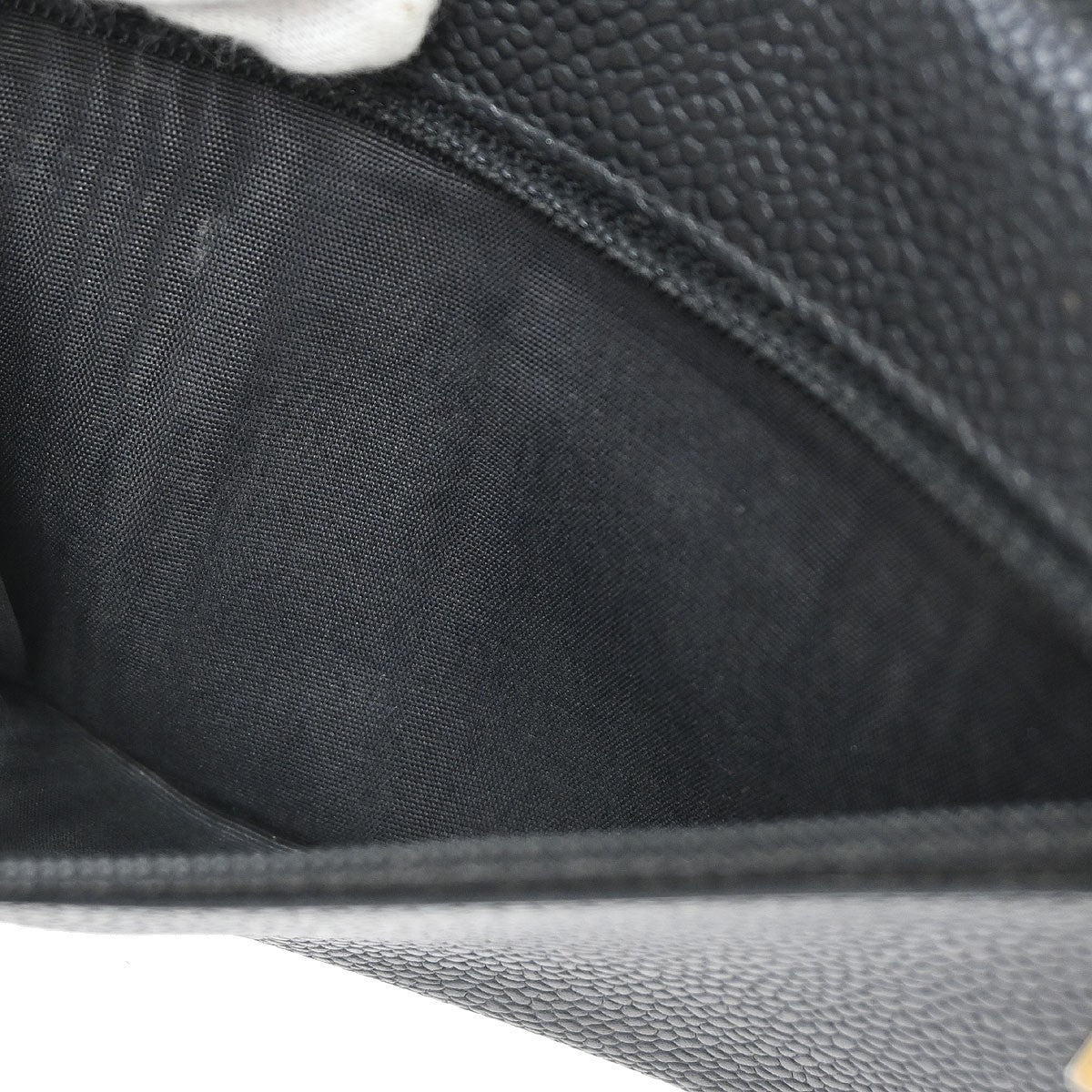 Chanel Timeless CC French Wallet Caviar, Black, Calfskin, Wallet