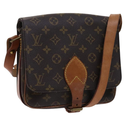 Louis Vuitton Cartouchiere Handbag Monogram Canvas, BROWN, CANVAS, Handbag