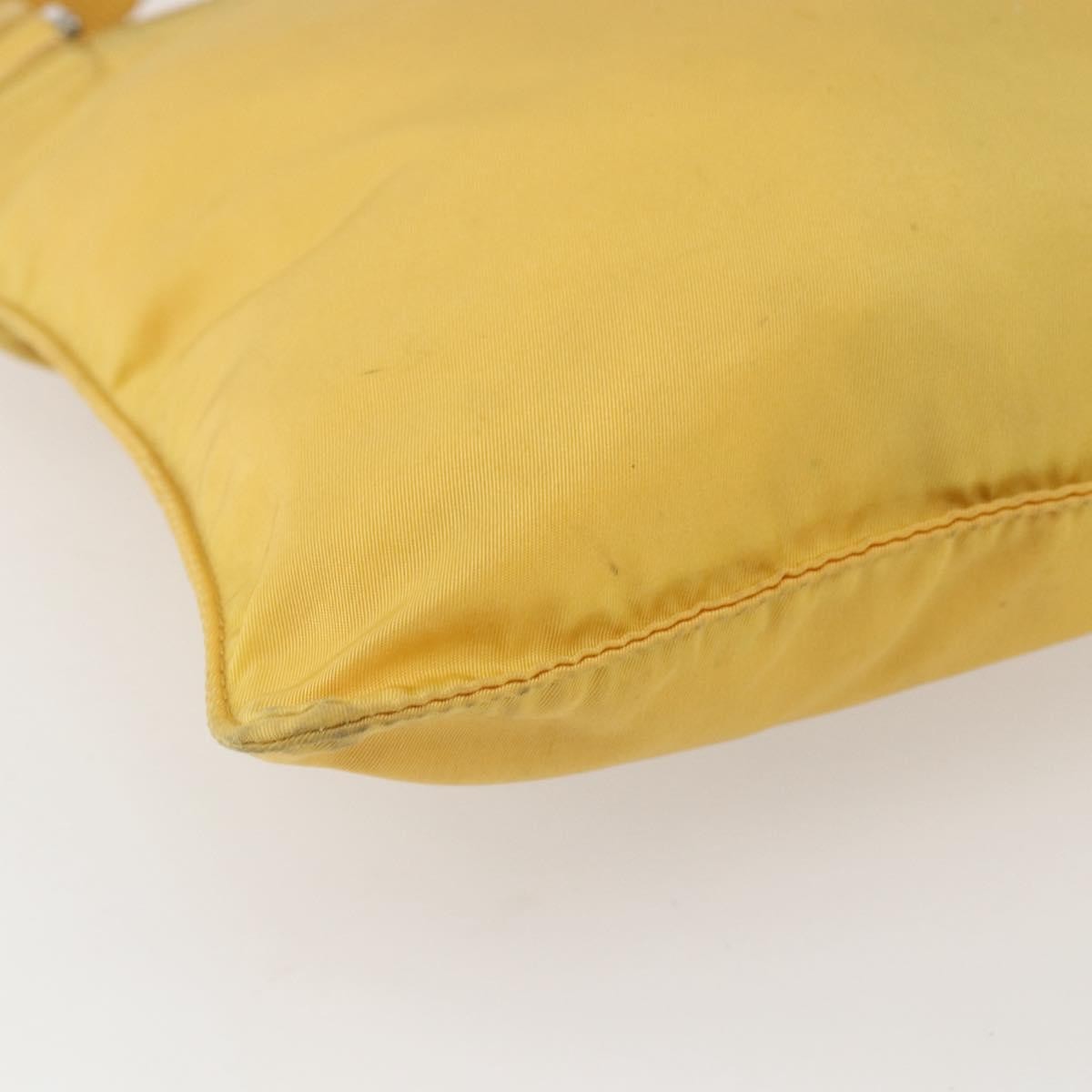 Prada Front Pocket Messenger Bag Tessuto, YELLOW, NYLON, Shoulder bag