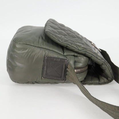 Chanel Coco Cocoon Messenger Bag Quilted Nylon, KHAKI, NYLON, Crossbody bag